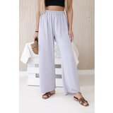 Kesi Włoski Wide-leg trousers grey | shoptok.hr