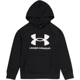 Under Armour Sportska sweater majica 'RIVAL' crna / bijela | shoptok.hr