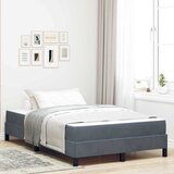 vidaXL Boxspring krevet s madracem Tamno siva 120 x 200 cm Baršun Cijene