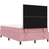 Box Spring Krevet s Madracem &amp Klupom Ružičasta 120x200 cm Velur | shoptok.hr