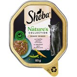  Varčno pakiranje Sheba Nature´s Collection in Sauce 44 x 85 g - Z lososom | shoptok.hr