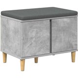  Klupa za hodnik s jastukom Betonski sivi 60 x 38 x 46 cm | shoptok.hr