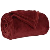  Odeja Bordeaux rdeča 220 x 240 cm Flis, (5000288035) | Shoptok.si