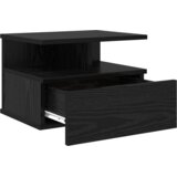 vidaXL ležeče nočne omarice 2 kosa Črn hrast 40x31x27 cm Inženirski les | Shoptok.si
