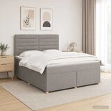  Boxspring krevet s madracem Sivosmeđa 180 x 200 cm Tkanina - Sivosmeđa 180 x 200 cm Dizajn linija | shoptok.hr
