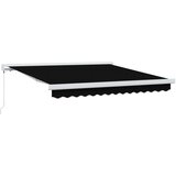  Skrovita tenda Crna 300 x 250 cm Tkanina i Metal | Eponuda.ba