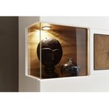 Hom`in viseča vitrina, bela, barve hrasta | Shoptok.si