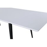 Venture Home Jimmy rastezljivi pravokutni blagovaonski stol 150 × 90 cm, bijeli | shoptok.hr