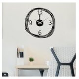 WALLXPERT Zidni sat 48x48cm Crni | Eponuda.ba
