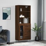 vidaXL Visoka komoda boja hrasta 69 5x34x180 cm od konstruiranog drva Cijene