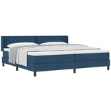 vidaXL Postelja boxspring z vzmetnico z vzmetnico Modra 200 x 200 cm, (5000128534) | Shoptok.si