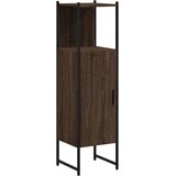 vidaXL kopalniška omarica rjavi hrast 33x33x120,5 cm inženirski les, (21056977) | Shoptok.si