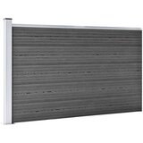  Panel za ogradu WPC 175 x 105 cm crni | shoptok.hr