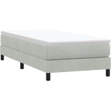 Box Spring krevet bez madracem svijetlo sivi 80x220 cm samt | shoptok.hr