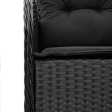  9-dijelni vrtni blagovaonski set s jastucima crni od poliratana | shoptok.hr
