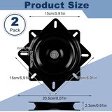 AKOLAFE 2x 360° vrtljiva kovinska plošča 154 mm | Shoptok.si