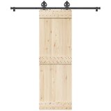 vidaXL Komplet opreme za drsna vrata 183 cm jeklo črne barve Cene