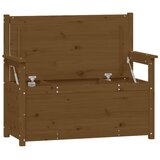  Klupa smeđa boja meda 112,5x51,5x96,5 cm od masivne borovine | shoptok.hr