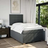 vidaXL Krevet box spring s madracem tamnosivi 120 x 190 cm tkanina | shoptok.hr
