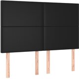  s oprugama i madracem crni 140 x 200 cm od umjetne kože | shoptok.hr