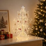  Metalna božićna jelka KUOPIO 60 cm Čelik Bijela | shoptok.hr