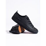 Big Star Men's black sneakers made of ecological leather KK174009 Cene