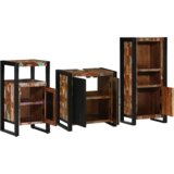 vidaXL Komplet pohištva za kopalnico 3 pcs Trden recikliran les | Shoptok.si