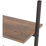 Naslanjajuće police s 4 razine tamnosmeđe-crne 64x34x150,5 cm | shoptok.hr