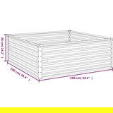  Povišena vrtna gredica 100 x 100 x 36 cm od čelika COR-TEN | shoptok.hr