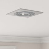 vidaXL Vgrajeni reflektorji 12 kosov Kvadrat GU10 Srebrna 91x91 mm | Shoptok.si