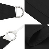  Senčno jadro oksford blago pravokotno 2x2,5 m črno, (20965106) | Shoptok.si
