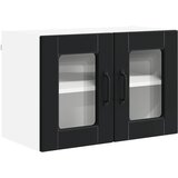  Zidni stakleni ormarić 2 pcs Crna 60 x 31 x 40 cm | shoptok.hr