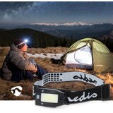 Nedis LHLR05WBK - LED prigušiva punjiva čeona lampa sa senzorom LED/5V 500 mAh IPX4 crna | Eponuda.com