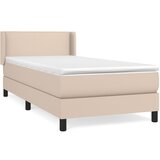 vidaXL Box spring postelja z vzmetnico kapučino 90x190 cm umetno usnje, (20895805) Cene