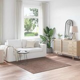  Protuklizni Shaggy Tepih Smeđa 160 x 160 cm PP | shoptok.hr
