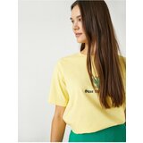 Koton T-Shirt - Yellow Cene