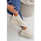 Boto Sneakers Women's Sports Shoes Insulated On Massive Sole Beige Ardiela | Shoptok.si