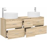 Set namještaja za kupaonicu 3 kom. Hrast sonoma Smeđa 49,5 x 44,5 x 65,5 cm | Shoptok.si