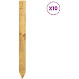 vidaXL Ograde 10 kom. Smeđa 100 cm Masivna borovina - Ø 6 x 100 cm Cijene