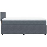  Box spring krevet s madracem tamnosivi 100x200 cm baršunasti | shoptok.hr