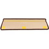  Otirači za stepenice samoljepljivi 10 kom 65x21x4 cm smeđi | shoptok.hr