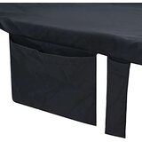 vidaXL Brisače za ležalnik 2 pcs Črna 210 x 75 cm | Shoptok.si