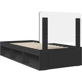  Okvir za krevet Crna 90 x 190 cm Čvrsto borovo drvo | shoptok.hr
