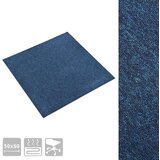  Podne pločice s tepihom 20 kom 5 m² 50 x 50 cm tamnoplave | shoptok.hr