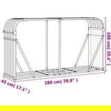  Nosilec za polena zelen 180x45x100 cm pocinkano jeklo, (21036176) | Shoptok.si