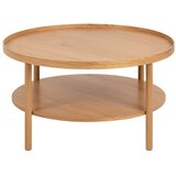 Actona Okrogla mizica v hrastovem dekorju v naravni barvi ø 80 cm Banbury – | Shoptok.si