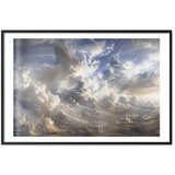  Plakat Golden Reflections on Clouds Announcing Dusk 42x29.7 Crni okvir s margom | shoptok.hr