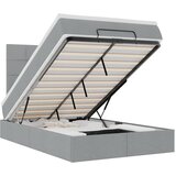 Maison Chic Otomanski Posteljni okvir - Dvoposteljna postelja - Zakonska postelja z vzmetnico siv 120x200 cm blago-J1756, (21772736) | Shoptok.si