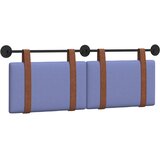  Držeće uzglavlje Zidne Traper plava 130 x 55 x 5 cm Antikni PU | shoptok.hr