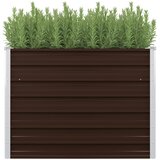 vidaXL Povišena vrtna gredica smeđa 100 x 40 x 77 cm pocinčani čelik Cijene
